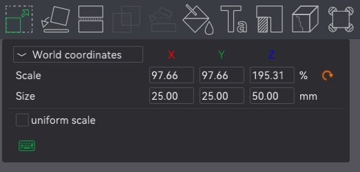 Resizing Cylinder Dimensions